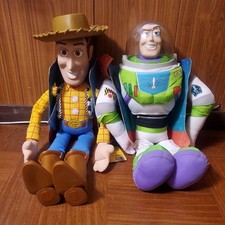 Toy Story Buzz Woody Plush Jumbo Vintage 602d66