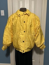 X C T by ROFFE Vintage Yellow Ski Jacket Ladies Size 8