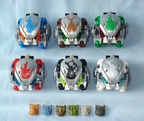 2003 Lego Bionicle BOHROK KAL (8573 - 8578) Complete with Canisters & Manuals