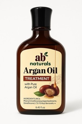 AB Naturals Argan Oil Treatment - 8.45 fl. oz Pure Argan Oil Hair & Skin Nourish