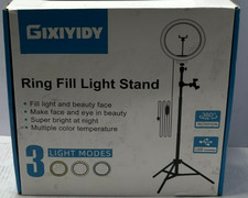 GIXIYIDY Ring Fill Light Stand, Selfie Ring , Tripod/Phone Holder 3Light Modes