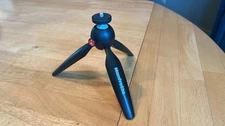 MINT: Manfrotto PIXI Mini Tripod, Black (MTPIXI-B) PLUS Ulanzi Metal Phone Mount