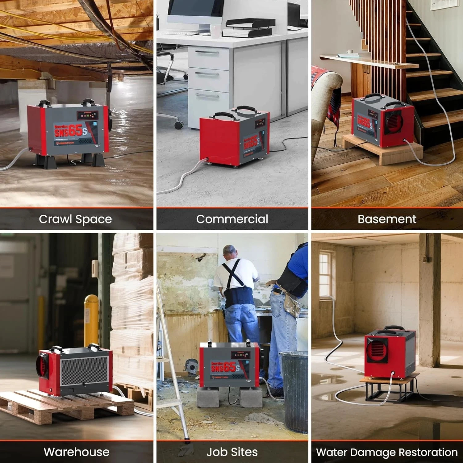 Abestorm 120 PPD Crawl Space Dehumidifier Commercial Basement Garage 1,300 sq