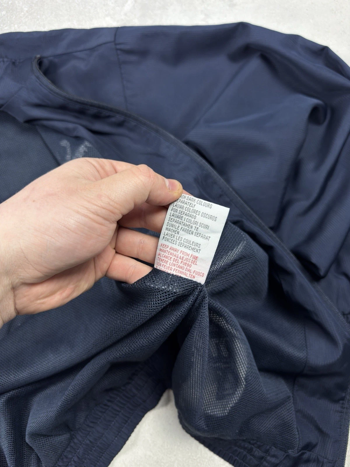 Fred Perry Sportswear 00s Vintage Jacket Tracksuit Nylon Blue Logo Regular Fit image 9