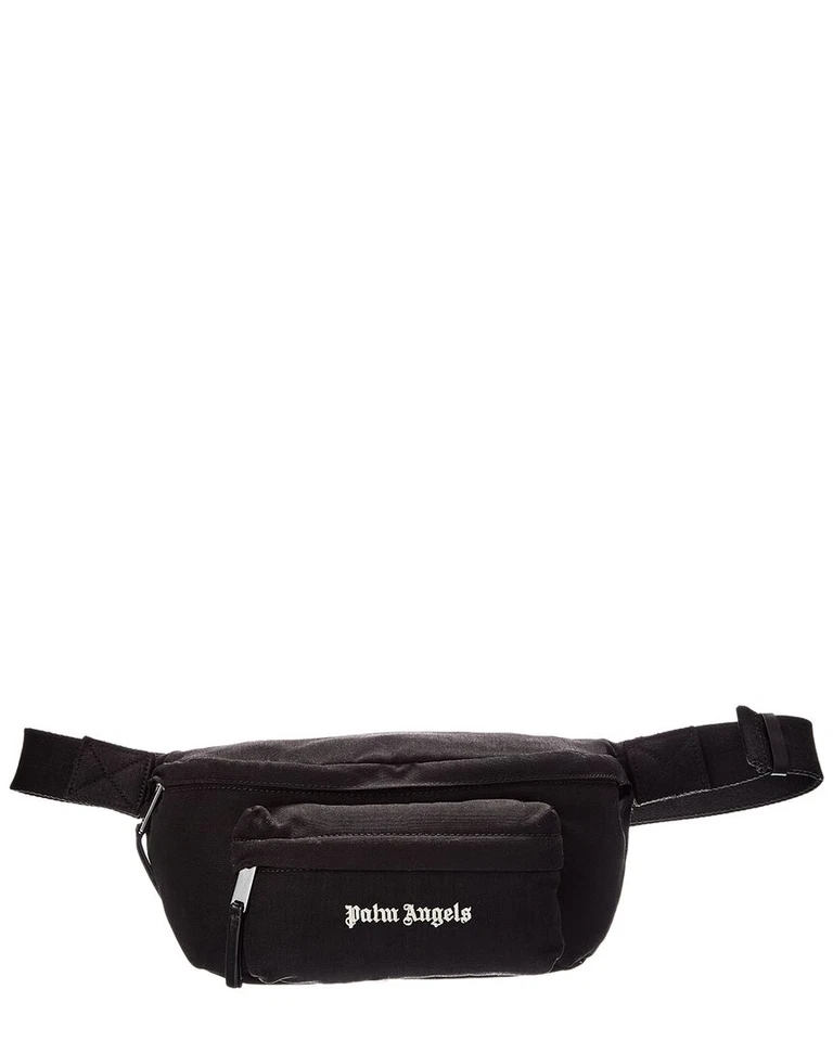 Riñonera para hombre Palm Angels Logo Cordura negra Os