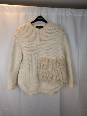 Simone Rocha Cream Sweater with Textured Design Size S In EUC