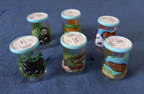 Welch’s Jelly Jars & Lids Endangered Species Collection Six Pieces