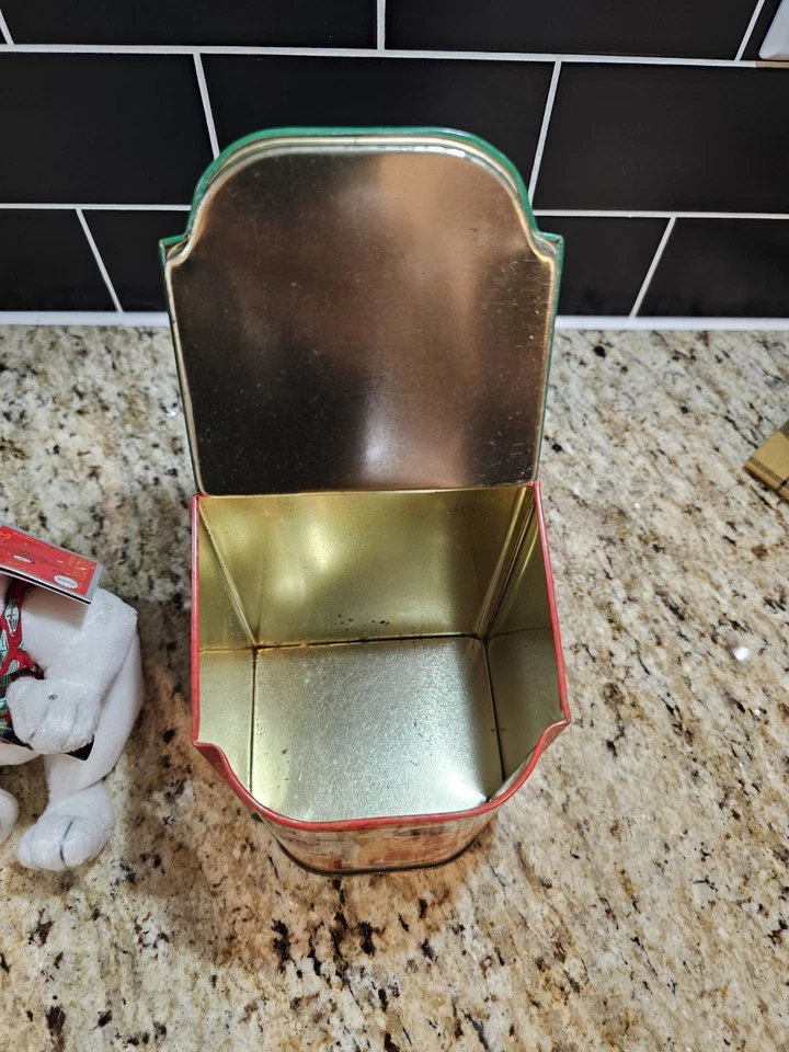 Vtg Tin Box Coke Coca Cola Storage Advertising Soda Fountain Hinge Lid Diner '96 - Image 2 of 4