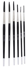 Andrew Mack Brush 169 Blue Squirrel Black Synthetic Mix Quill Sizes 0-10