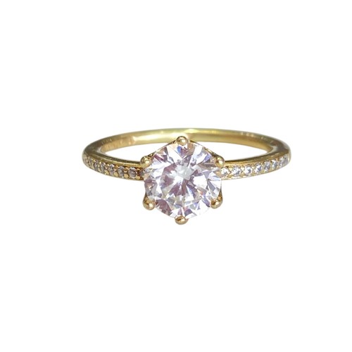 Pandora Sterling Silver Sparkling Crown Ring