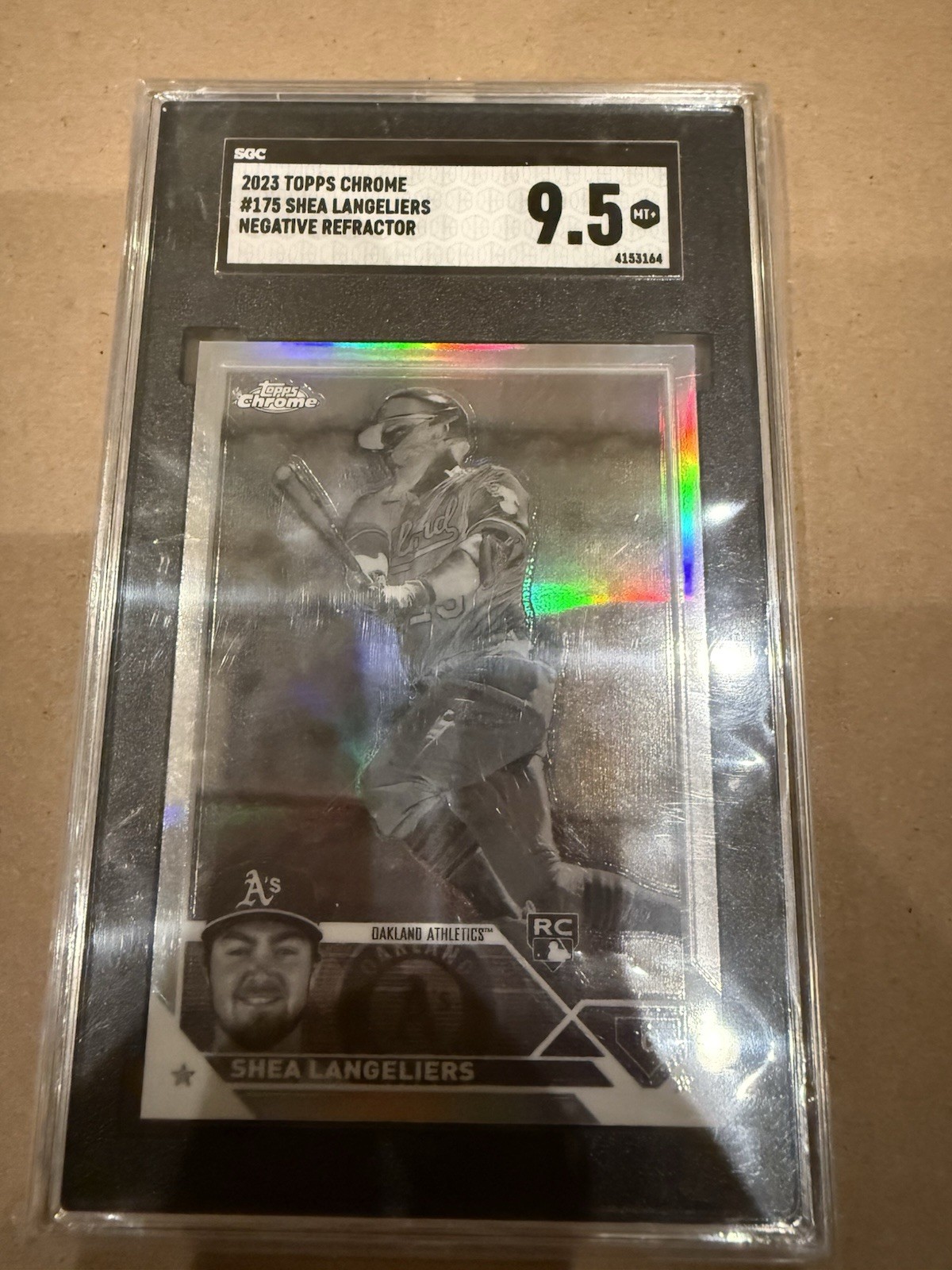 2023 Topps Chrome - Shea Langeliers #175 Negative Refractor (RC)