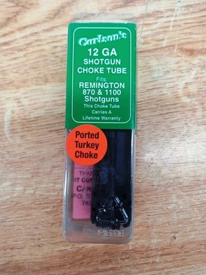 Carlson's 12 Ga Remington 870 & 1100 Ported Turkey Choke Tube 70020 NEW