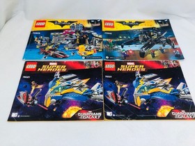 Lego Instruction Manuals Huge Mixed Lot Of 40+ Minecraft, Star Wars, DC, Marvel