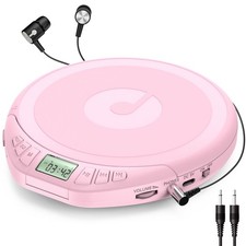 Gueray Portable CD Player Discman Anti-Skip Shockproof with Earphones