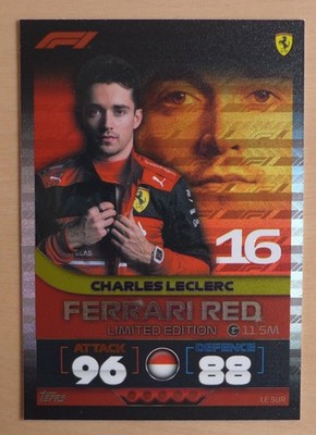 TOPPS Turbo Attax 2022   Charles Leclerc Ferrari Red Limited Edition Nr. LE5UR