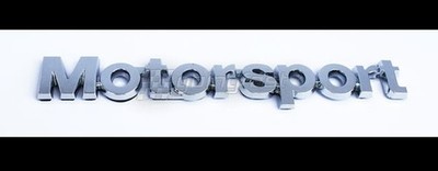 3D Sticker Chrome Emblem Motorsport selbstklebend verchromt