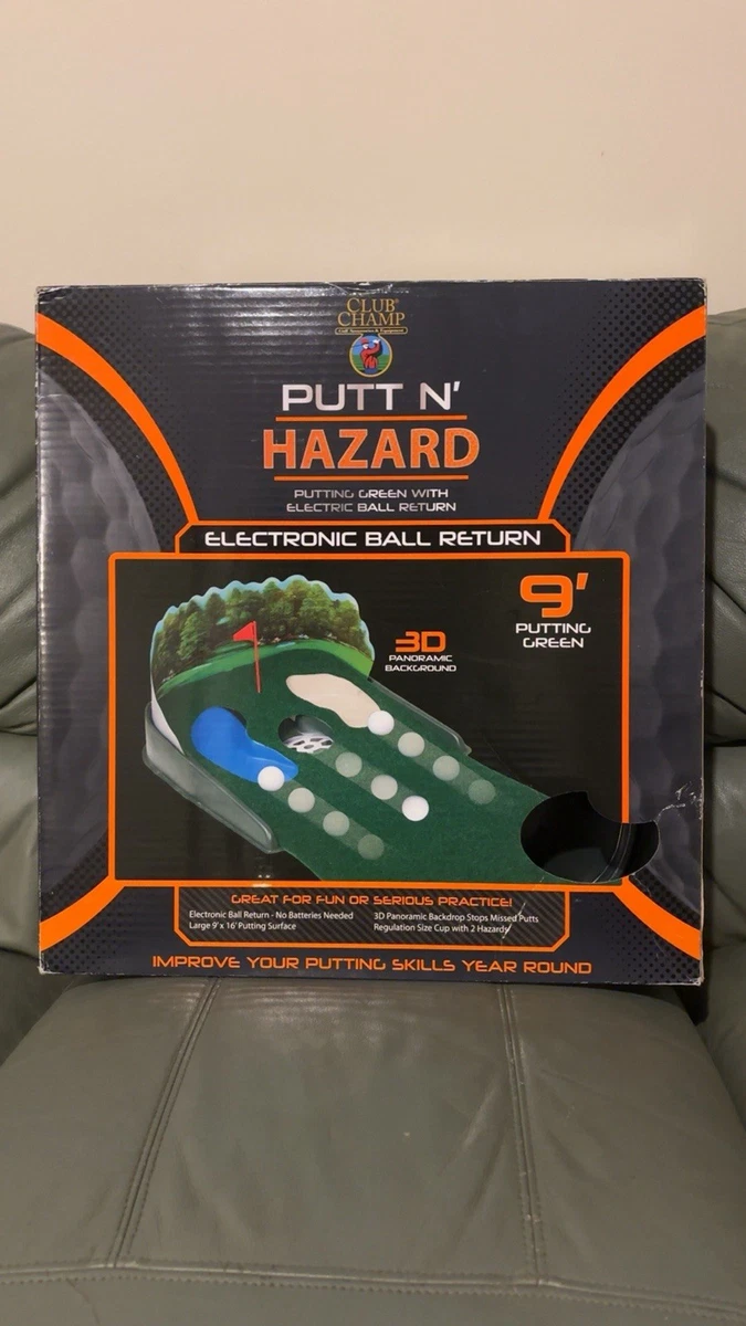 Club Champ Putt N Hazard - Green D'entraînement Golf Avec Drapeau - Vintage 9 Pieds