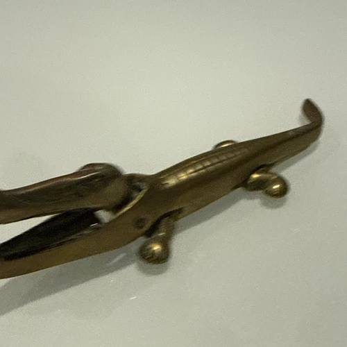 Brass Crocodile Nutcracker Vintage Fast Post Nut Cracker Opener - Picture 6 of 8