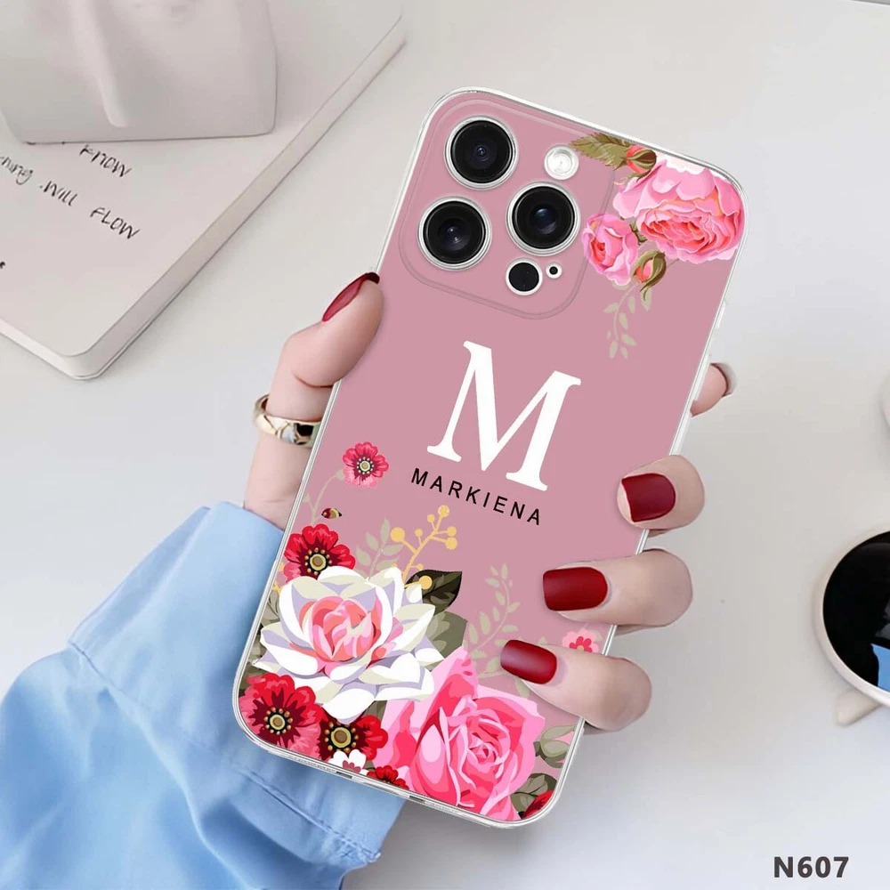 Floral TPU Phone Case for iPhone 15 16 Plus 14 13 12 11 XS Pro Max