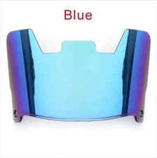 BLUE Full Size Football Helmet Visor, Eye Shield With Quick Clips 