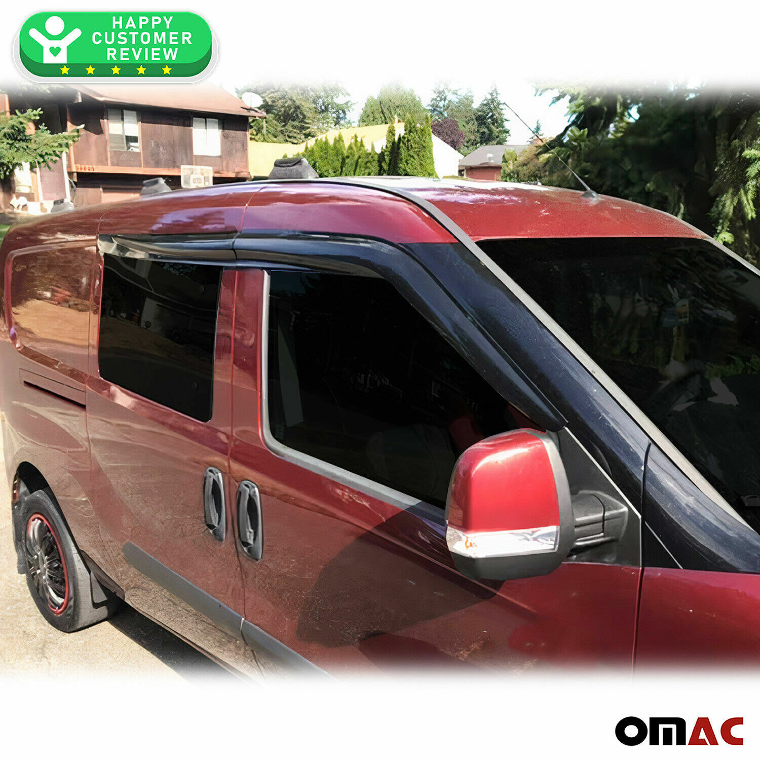 For Ram Promaster City Front Side Window Rain Wind Deflector Guard 2015