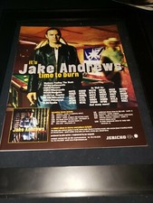 Jake Andrews Time To Burn Rare Original Radio Promo Poster Ad Framed!