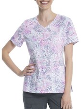 Scrubstar Women's Premium V-Neck Novelty Print Medical Scrub Top