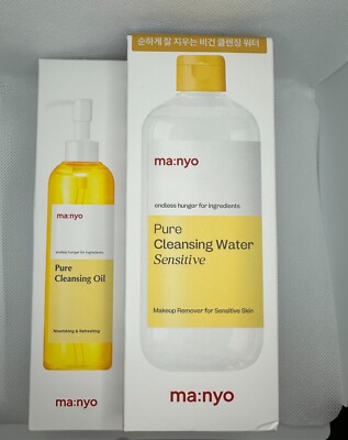 MANYO Pure Cleansing Oil 6.7fl.oz/200ml & Pure Cleansing Water 16.9oz/500ml set
