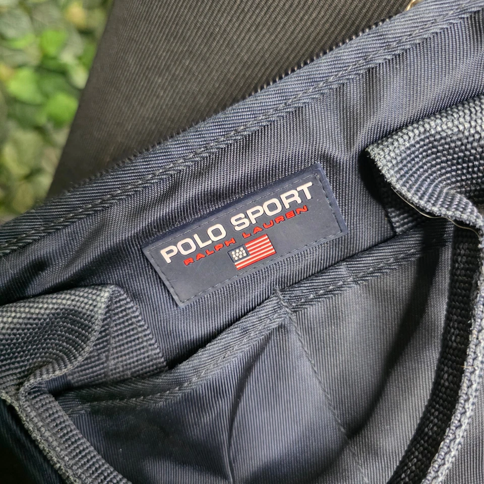 Polo Sport Ralph Lauren Bag Messenger Crossbody Shoulder Blue Vintage 90s Y2K - Image 4 of 4