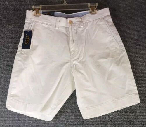 Polo Ralph Lauren Men's White Chino Size 30 Shorts Classic Fit 9" MSRP $115 - Picture 1 of 11