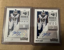 2 - 2018 Panini Contenders Rookie Ticket Autograph Auto #228 Micah Kiser RCs