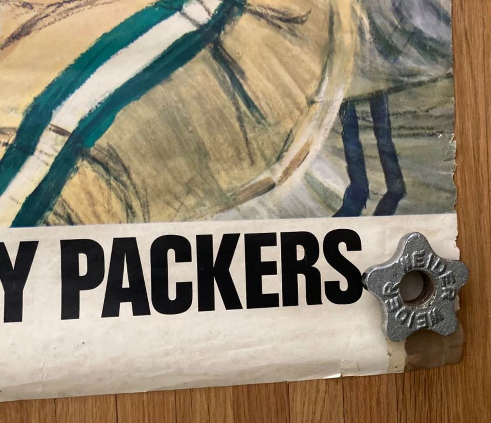 Póster vintage del equipo de la NFL de los Green Bay Packers Foto 3 de 4