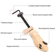 Professional Pine Adjustable Shoes Support Unisex High Heels Shoes Stretcher Too