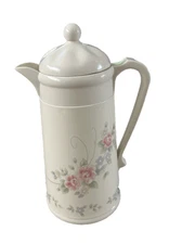 Vintage Pfaltzgraff Tea Rose Beverage Thermos Carafe By OGGI-New without box