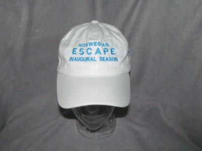 NCL Cruise Line NORWEGIAN ESCAPE Inaugural season white ball hat sport golf cap