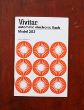 VIVITAR ELECTRONIC FLASH MODEL 283 INSTRUCTION BOOK, 1975/213622
