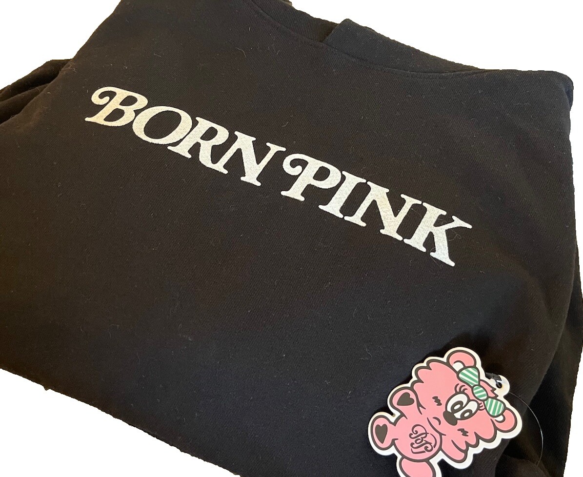 NEW Blackpink Verdy Born Pink Black Hoodie Sweatshirt JAPAN