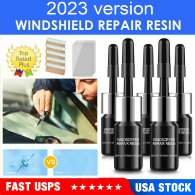 5x Automotive Glass Nano Repair Fluid Car Windshield Resin Crack Tool Kit DIY US