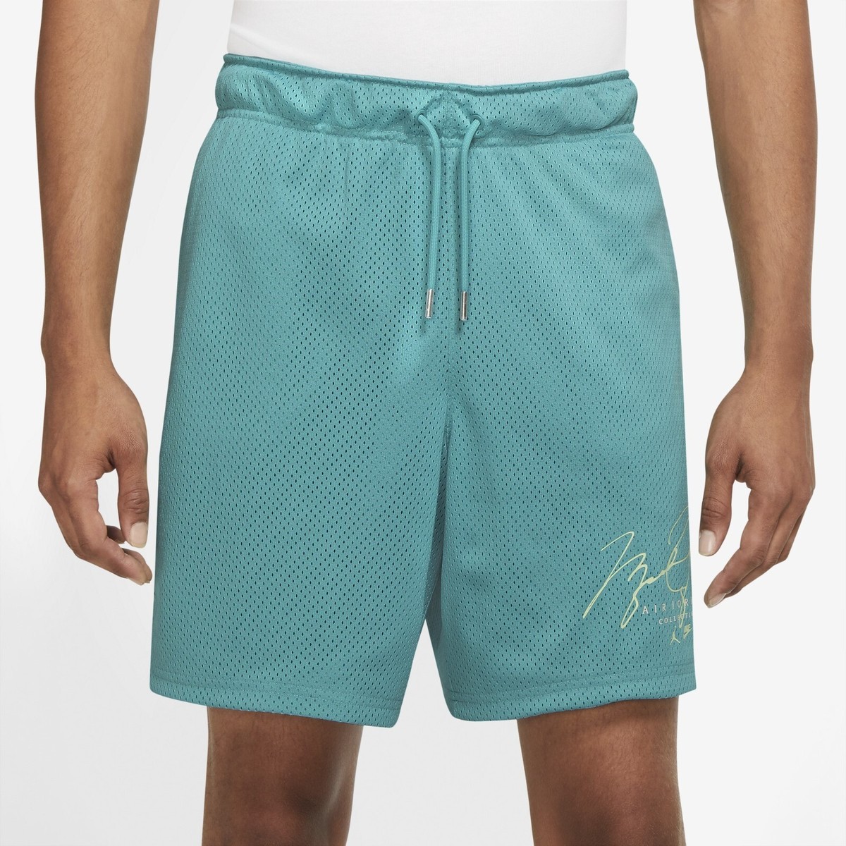 ウェア NIKE JORDAN ESS GFX KNIT SHORT PANTS Nike Jordan Essential Mesh GFX Men's Shorts Teal/White Men's