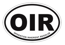 7" OPERATION INHERENT RESOLVE DECAL STICKER USA MADE