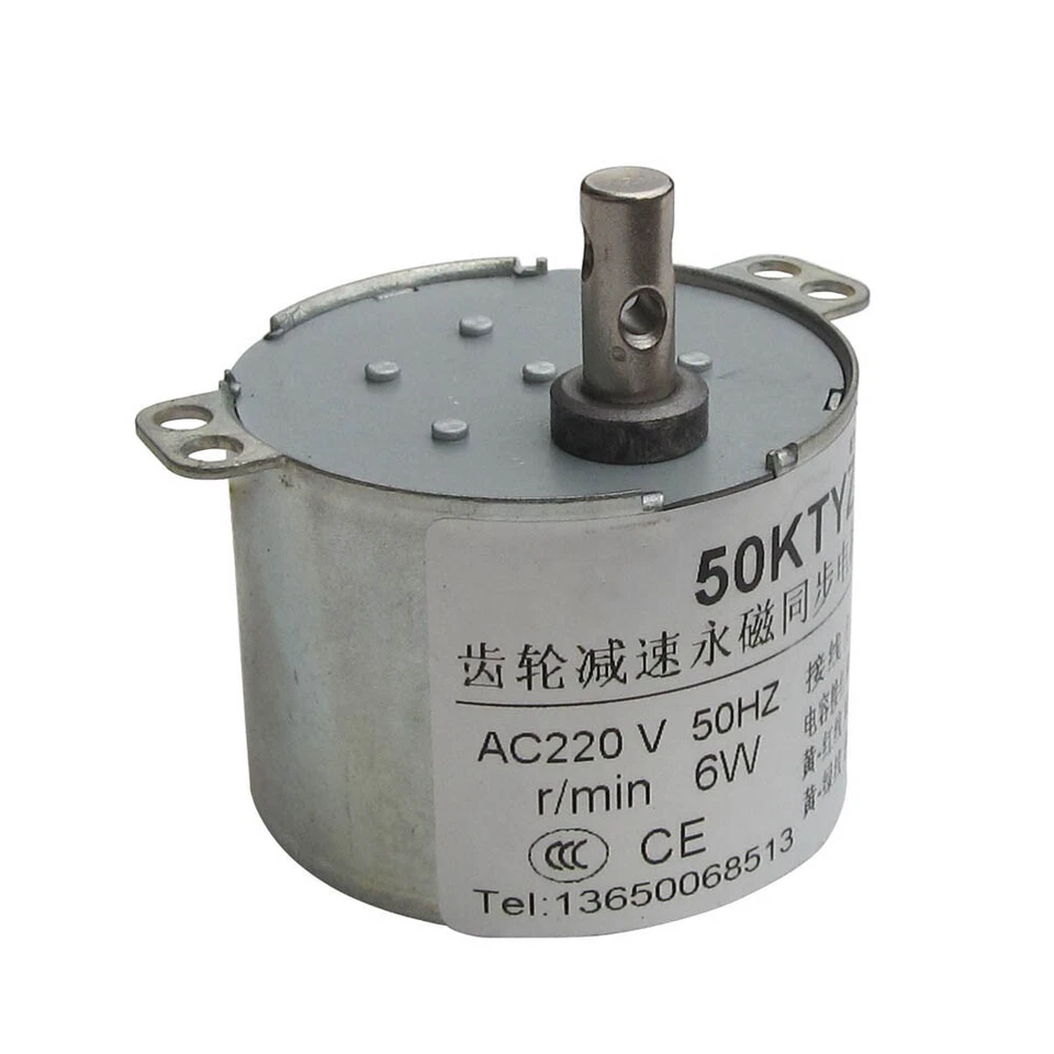 Synchronous Motor 1RPM-90RPM 50KTYZ Torque Gear Motors AC 220V 50Hz 6W CW/CCW - Bild 2 von 4