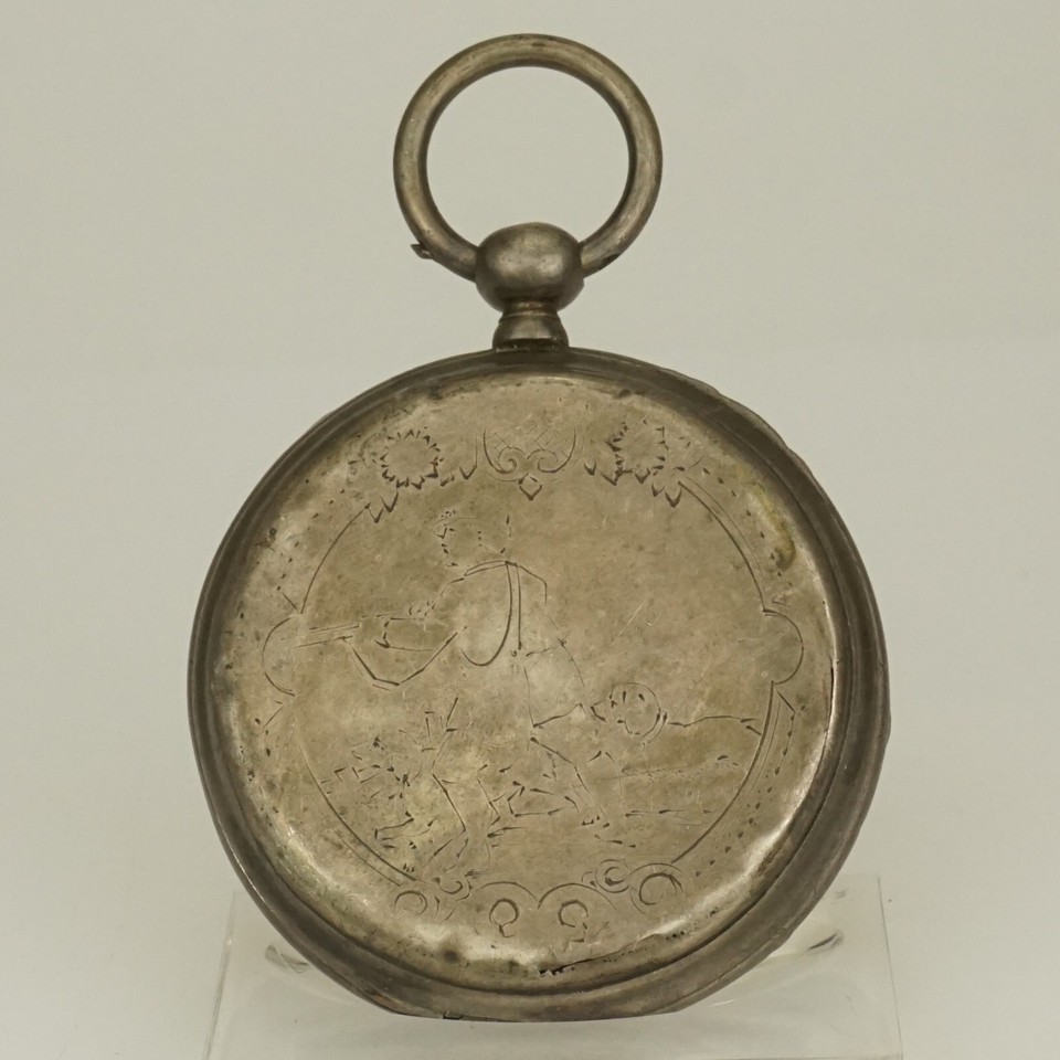 Rare! Antique Silver Pocket Watch Men's no fusee duplex chronometer ...