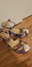 Love Moschino Floral Print Wedges Size 37