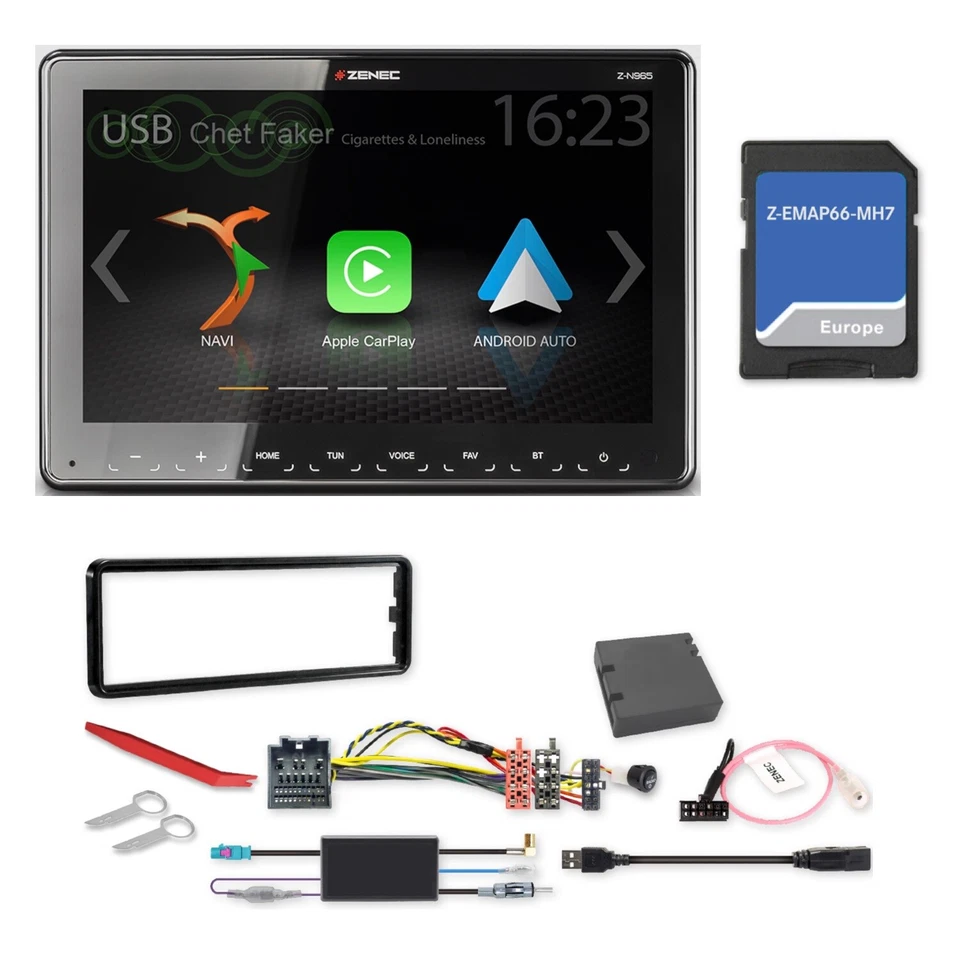 ZENEC Z-N965 Naviceiver Android Auto CarPlay Digitalradio FORD Transit 07.2019 - Bild 2 von 4