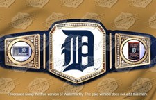 Detroit Tigers MLB World Series Championship Belt Adult Size 2mm Brass