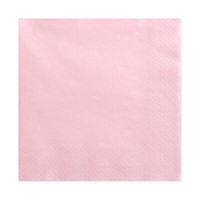Papierservietten Hellrosa 33 X 33 Cm 3-Lagig 20 StüCk