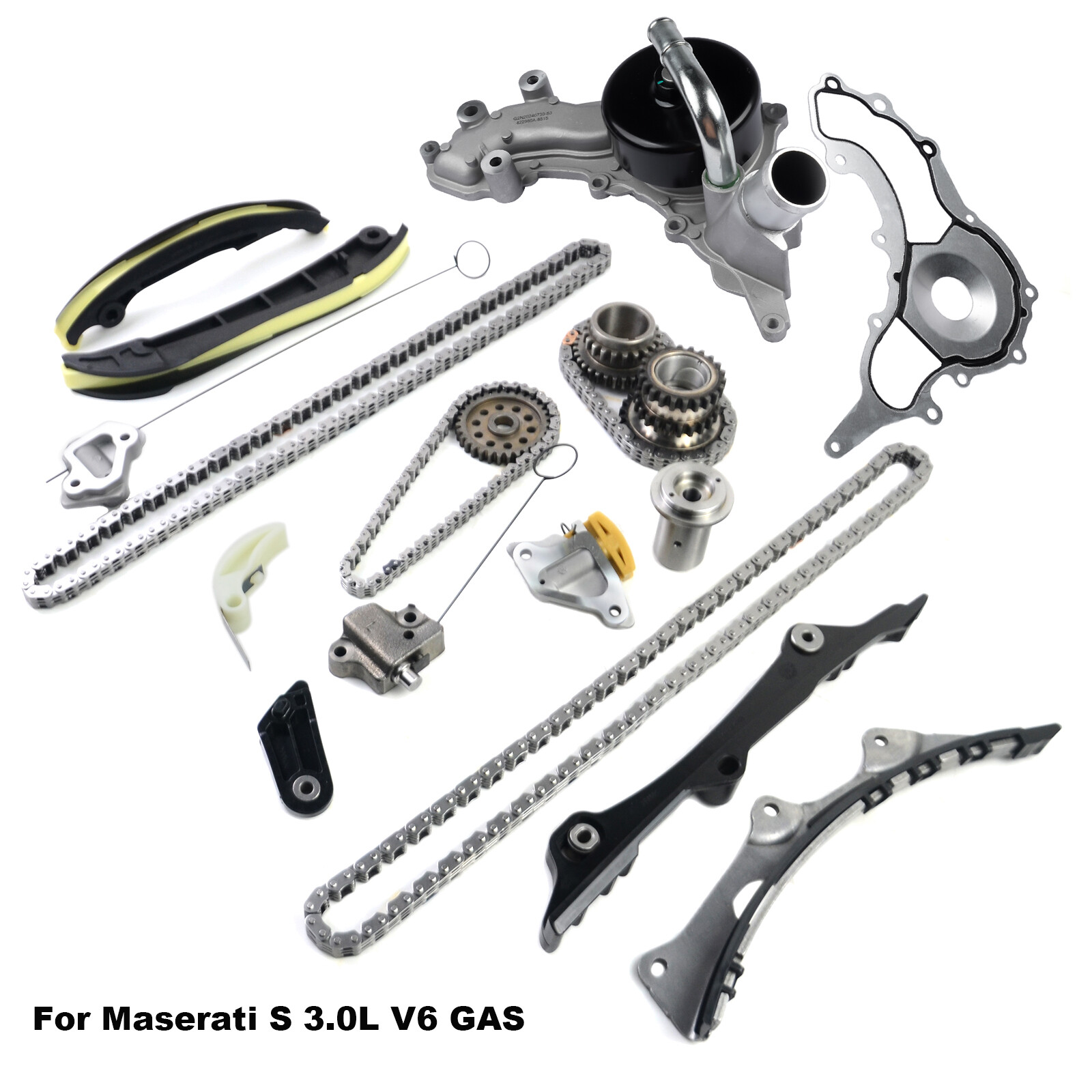 Timing Chain Kit & Water Pump For 2013-2022 Maserati Quattroporte Ghibli 3.0 V6