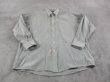 VTG Van Heusen Dress Shirt Mens 17.5 34 35 Single Needle Tailoring Striped EUC