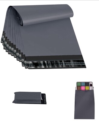 100 Stück 4  x 8  GRAU Postverpackungstüten Paketversand Verpackung Porto selbstklebend