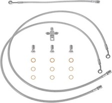 Front Steel Braided Brake Line Kit 3 Line +2 ...
